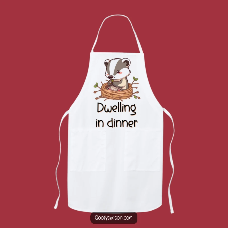 Funny Badger Builder Apron: Cozy Nest Kitchen Gift
