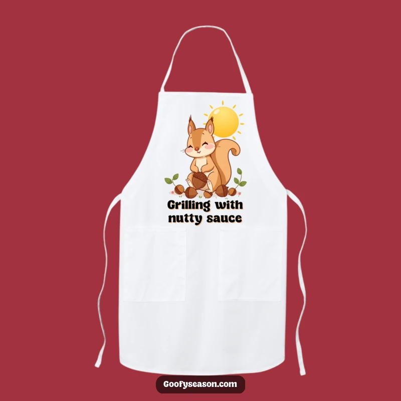 Funny Squirrel Acorn Apron: Autumn Cooking Fun, Perfect Funny Gift