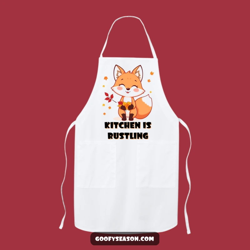 Funny Fox Chef Apron: Cook Up Fun with Autumnal Charm