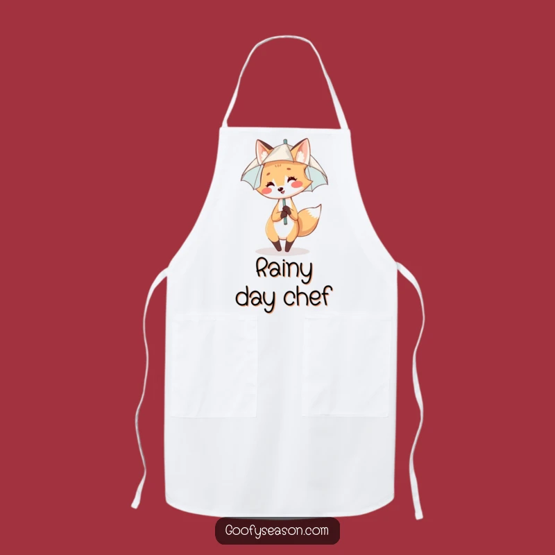Funny Fox Apron: Chef's Rain Dancer Delight, Practical Humorous Gift
