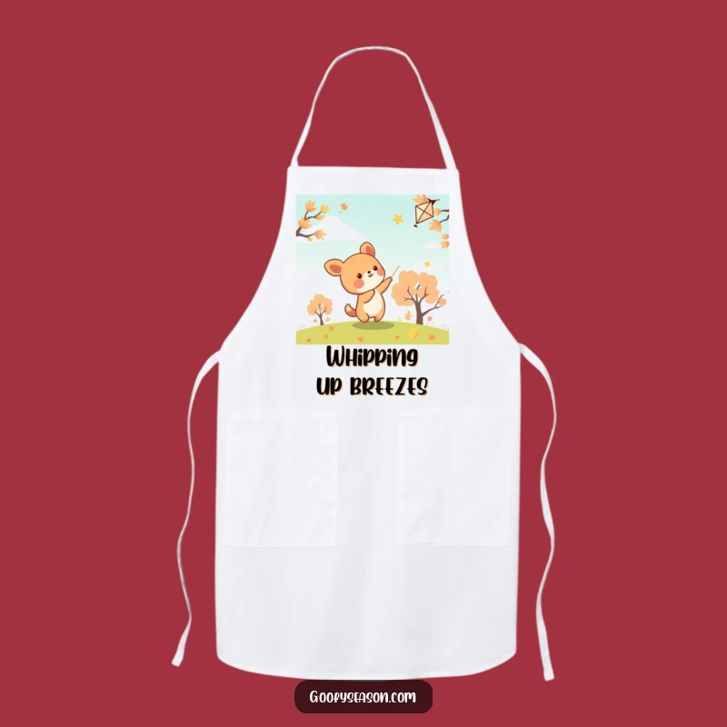 Funny Kawaii Kite Flyer Kitchen Apron - Cute Chef Animal, Perfect Funny Gift for Cooks