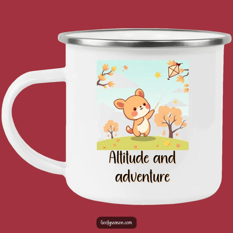 Funny Kawaii Kite Flyer Camping Mug - Durable Animal Cup, Great Funny Gift