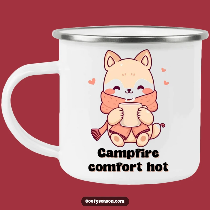 Durable Funny Kawaii Cozy Animal Camping Mug: Your Hilarious Warm Companion