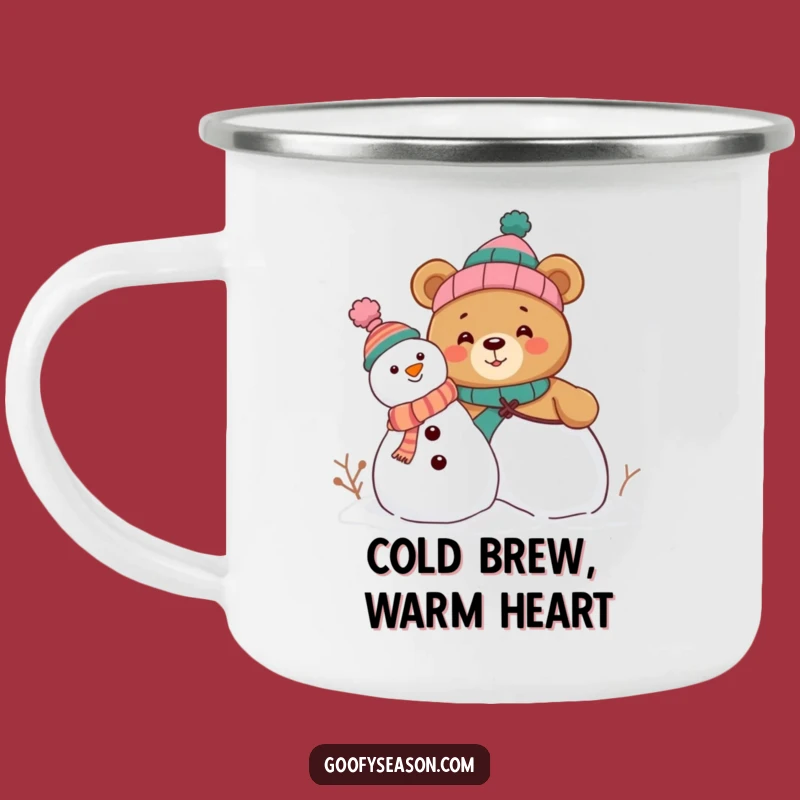 Funny Bear Snowman Camping Mug - Adventure Fuel for the Laughing Outdoorsman