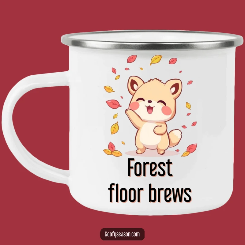 Durable Funny Kawaii Autumn Animal Camping Mug: Your Hilarious Fall Companion