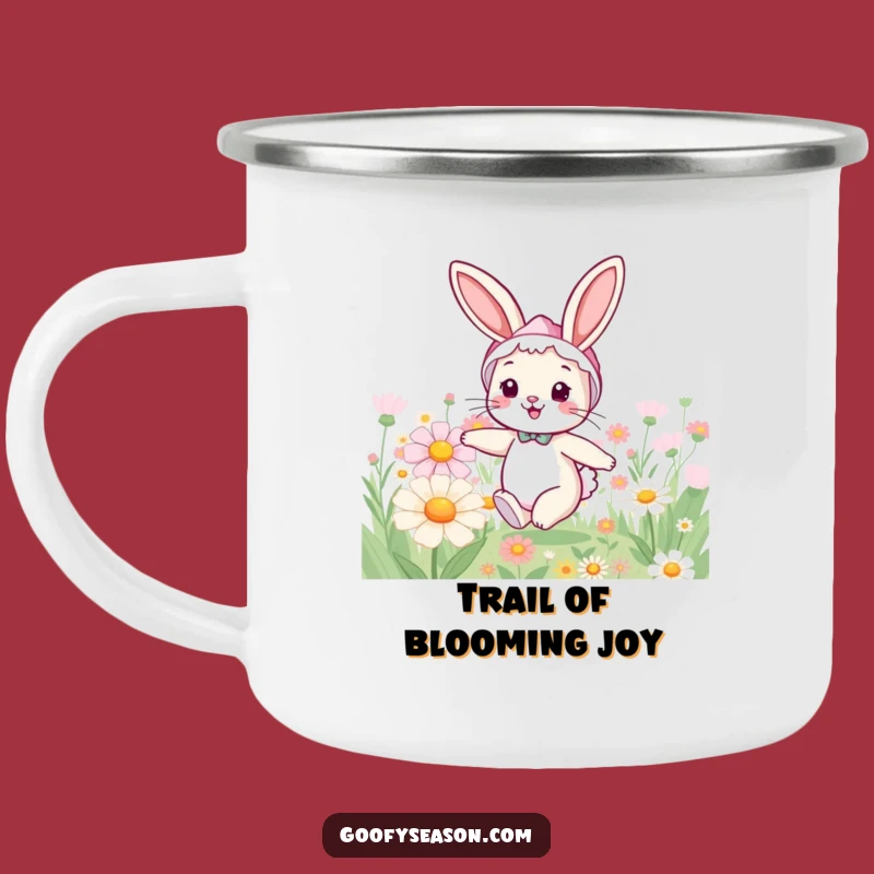 Funny Bunny Spring Camping Mug - Outdoor Gift for Nature Enthusiasts
