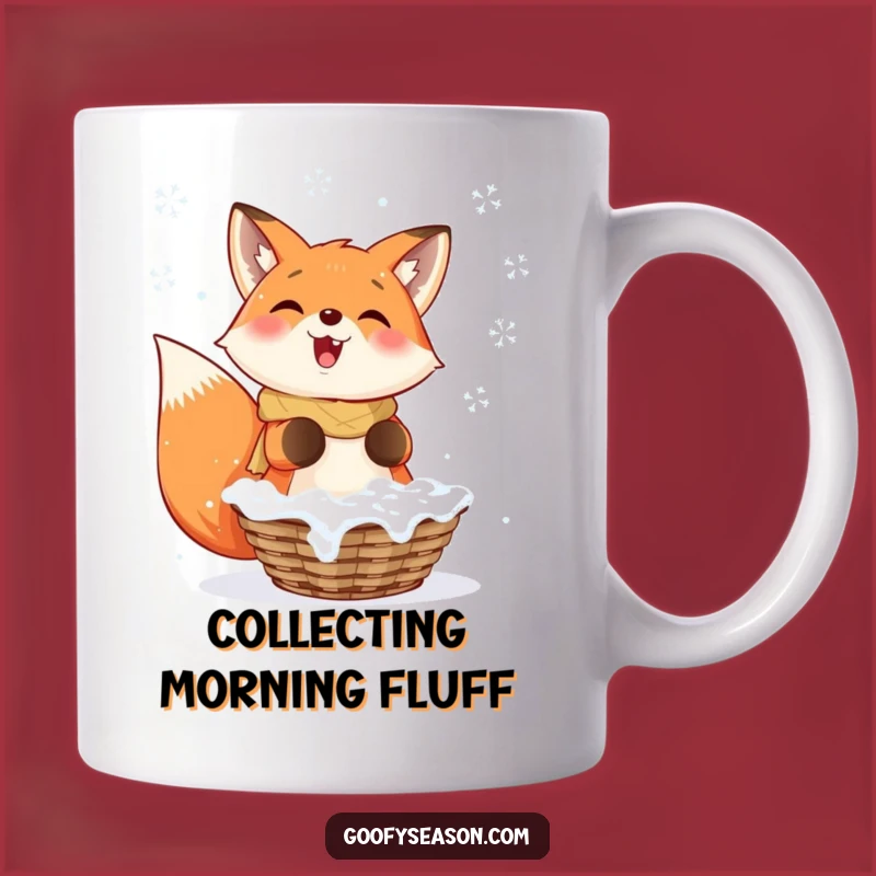 Funny Fox Snowflakes Mug: Catch Winter's Best with Humor and a Great Gift
