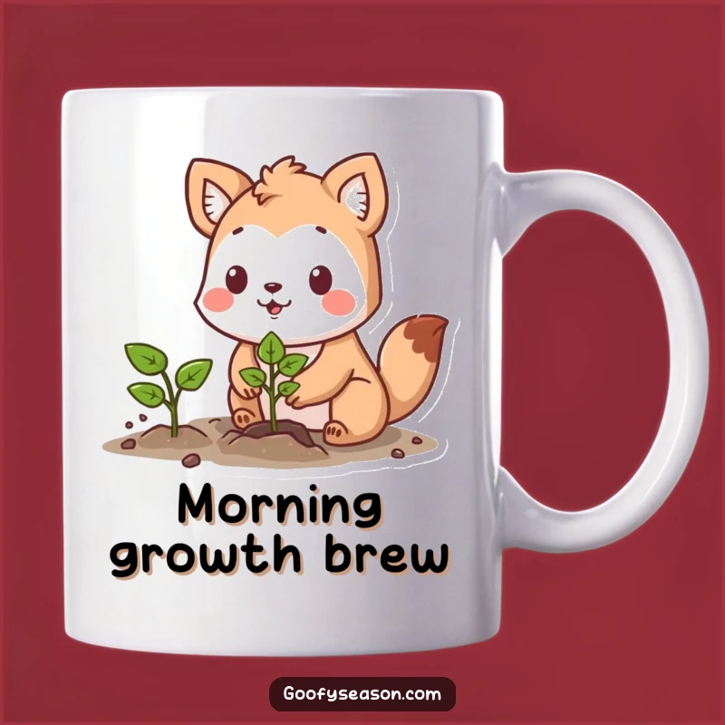Funny Gardener Animal Mug - Hopeful Planting Gift
