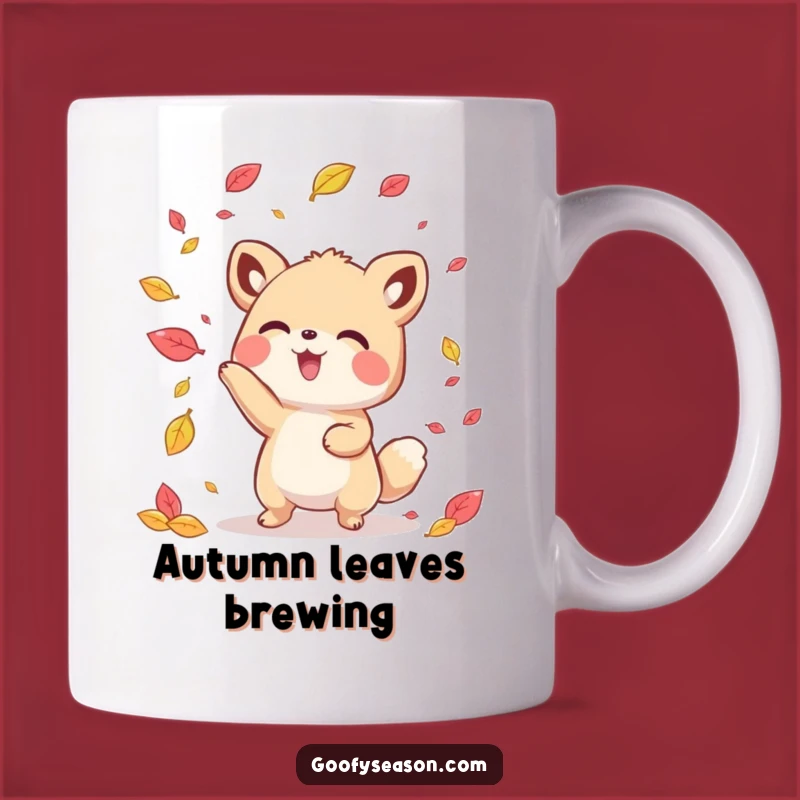 Funny Kawaii Autumn Animal Mug: A Playful and Hilarious Gift for Season Lovers
