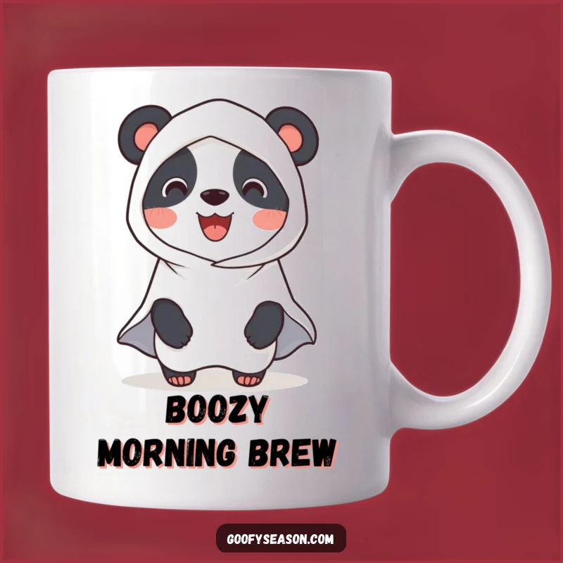 Funny Panda Ghost Halloween Mug: Spooky & Cute Gift for Boo-ers