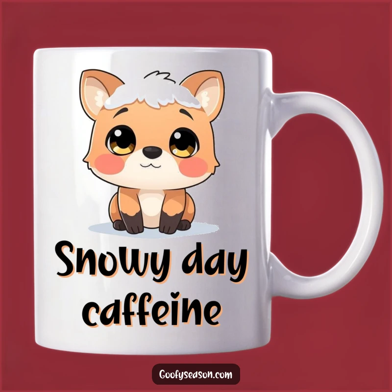 Funny Snowfall Watcher Animal Mug - Winter Wonder Gift