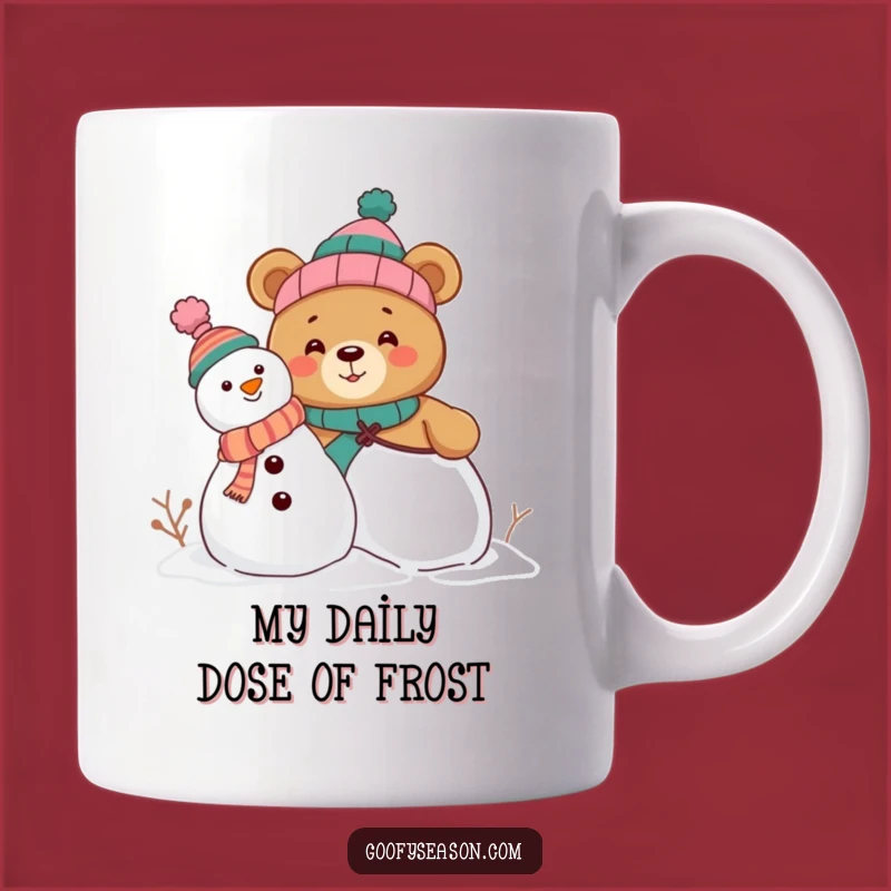 Funny Bear Snowman Builder Mug - Perfect Gift for Winter Fun Lovers