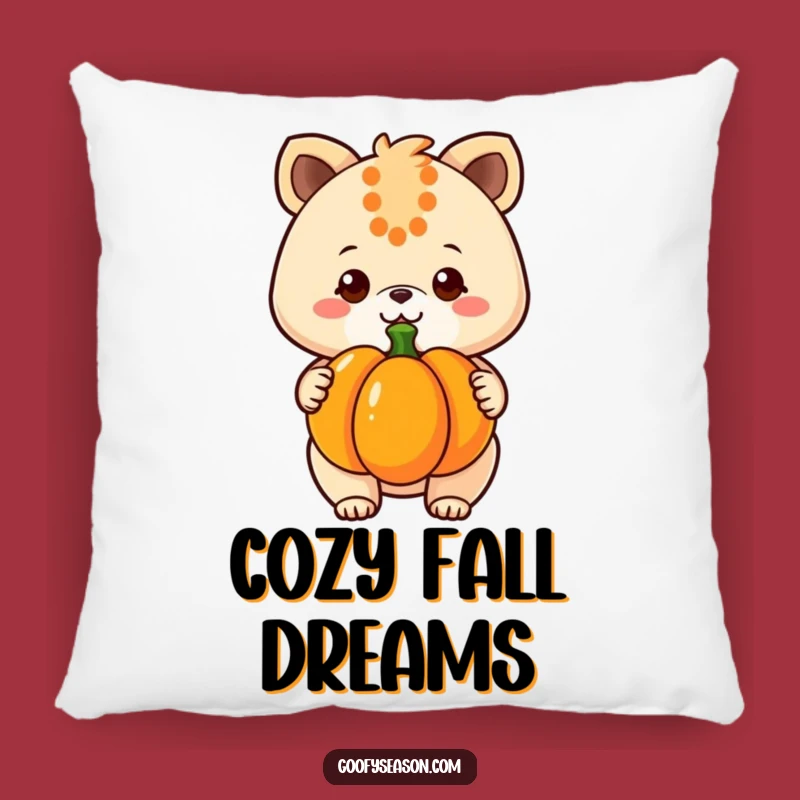 Funny Kawaii Pumpkin Pillow - Soft Animal Character Cushion, Adorable Funny Gift Accent