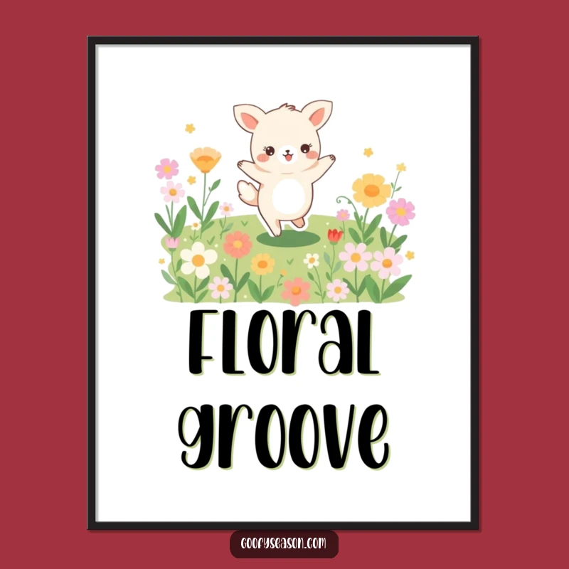 Funny Joyful Dancer Animal Digital Print - Instant Joyful Decor Gift
