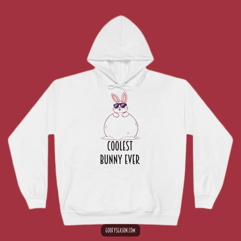 Funny Bunny Snowball Hoodie: Cozy Up with Cool Winter Humor and Style