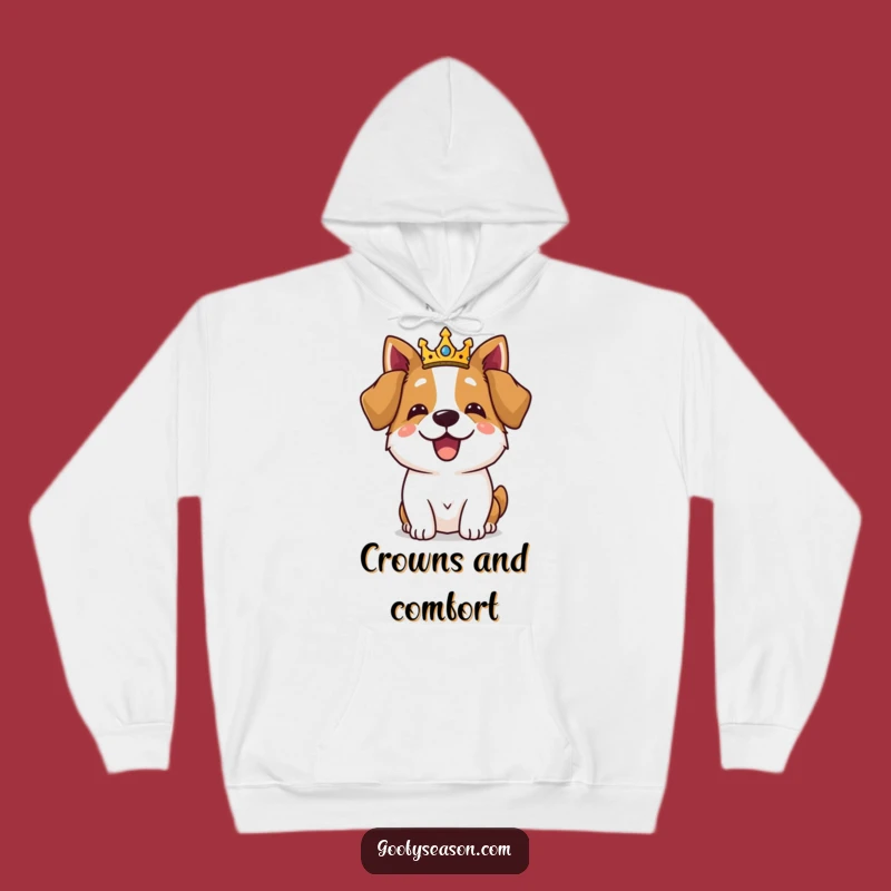 Cozy Funny Royal Dog Feast Hoodie: Feast in Regal Comfort