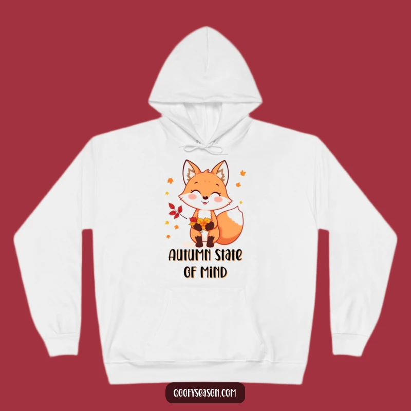 Funny Fox Autumn Leaves Hoodie: Stay Cozy with Hilarious Fall Style