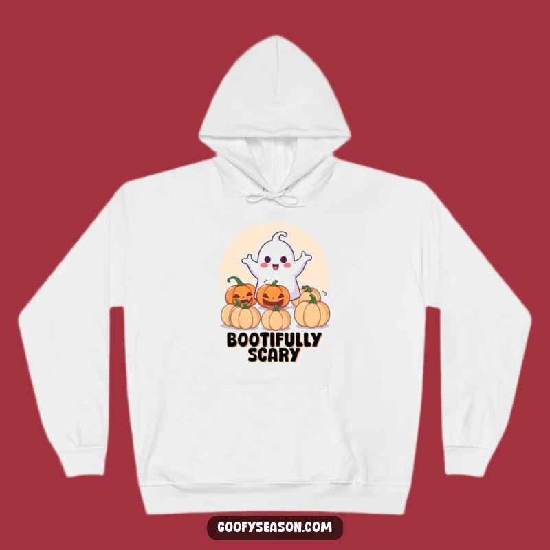 Funny Halloween Haunt Hoodie: Happy Ghost Pumpkin Surprise Cozy Gift