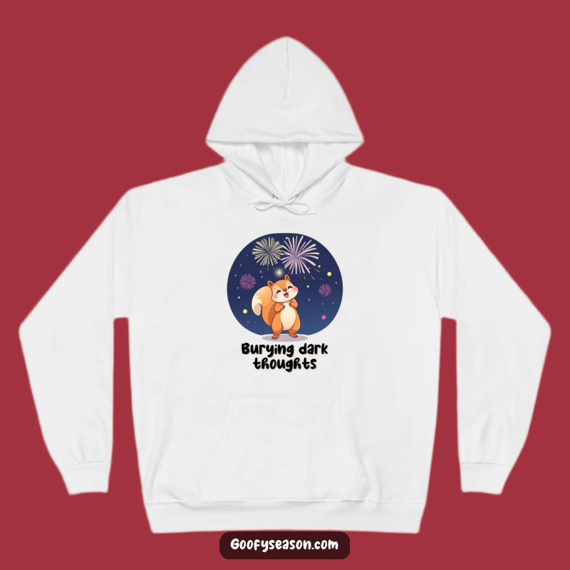 Funny Squirrel Fireworks Hoodie: Cozy Up with Explosive Night Style