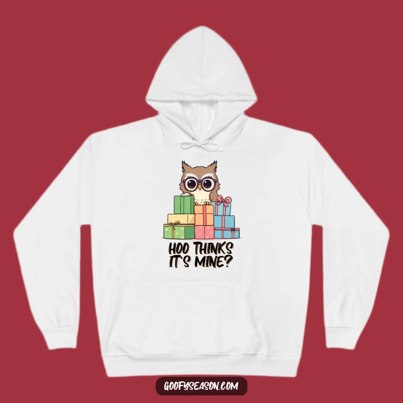 Cozy Funny Owl Spectacles Hoodie: Warm Up with This Curious Character Design