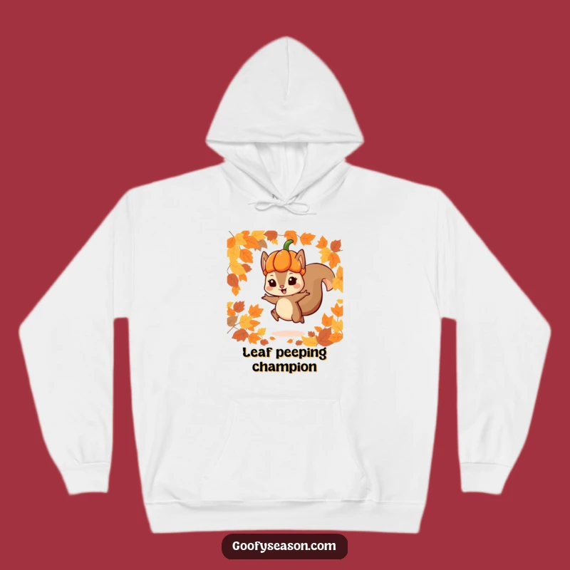 Funny Squirrel Hoodie: Cozy Autumn Pumpkin Jumper Sweatshirt Gift
