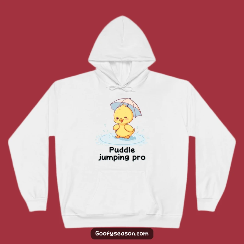 Funny Cozy Duckling Umbrella Hoodie - Warm & Cheerful Rainy Gift