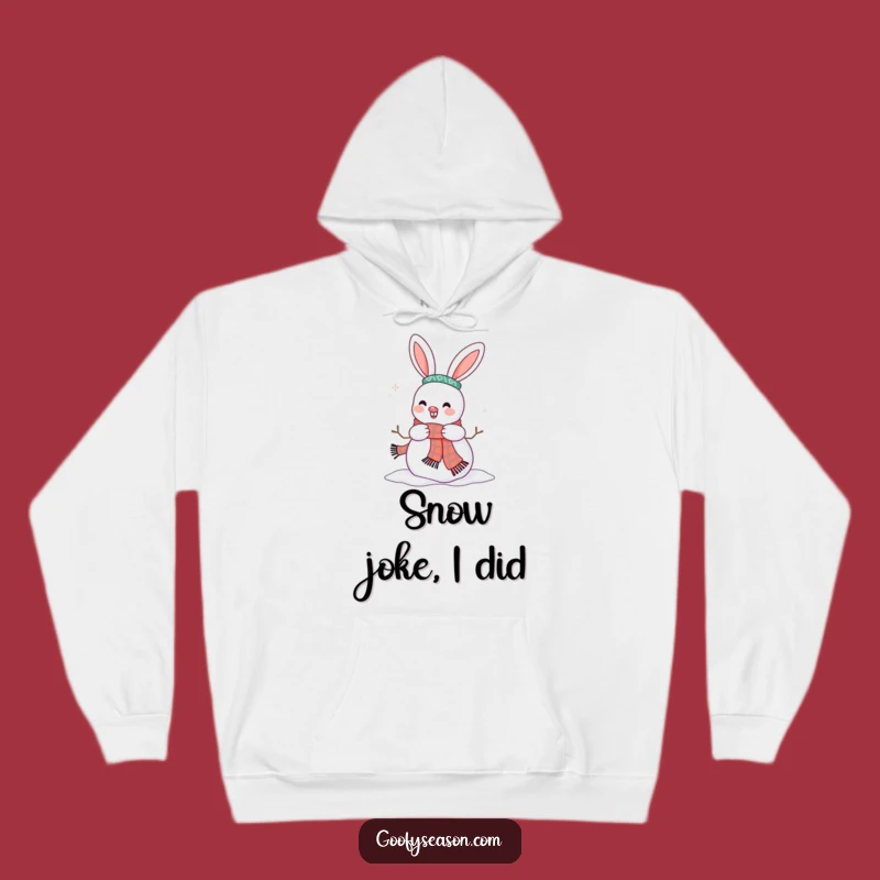 Funny Bunny Snowman Hoodie: Cozy Up with This Hilarious Winter Graphic