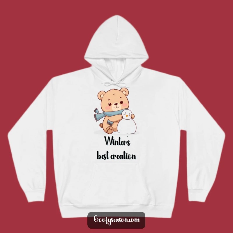 Funny Bear Snowman Hoodie: Cozy Winter, Ultimate Funny Gift Apparel