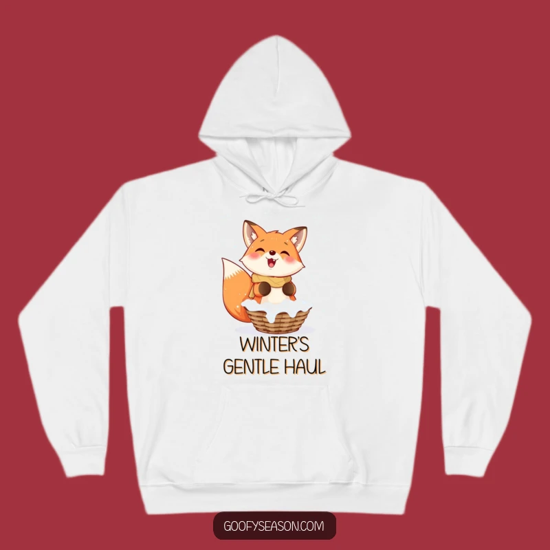 Funny Fox Snowflakes Hoodie: Cozy Up with Winter Magic and Humor