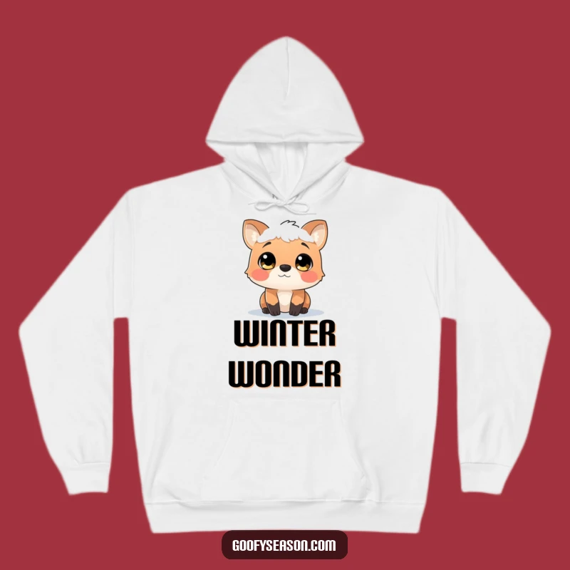 Funny Snowfall Watcher Animal Hoodie - Cozy Winter Contemplation Gift