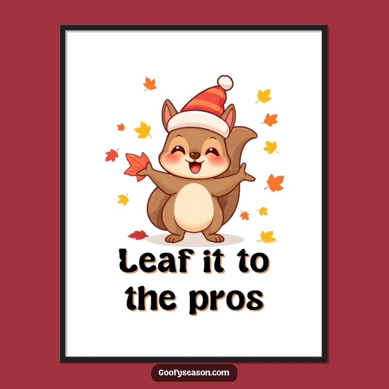 Free Printable Squirrel Wall Art: Festive & Funny Downloadable Autumn Decor