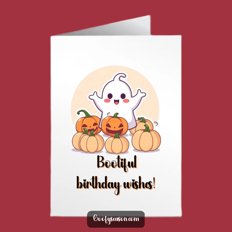 Free Printable Ghostly Surprise Birthday Card: Spooky Fun Downloadable Gift