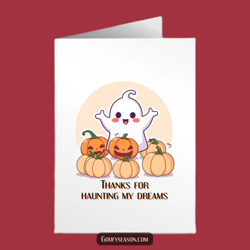 Free Printable Ghostly Thank You Card: Whimsical Downloadable Appreciation Gift