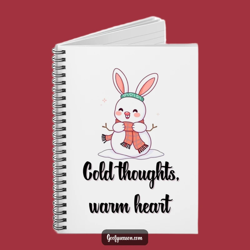 Funny Bunny Snowman Notebook: Jot Down Ideas with Winter Humor