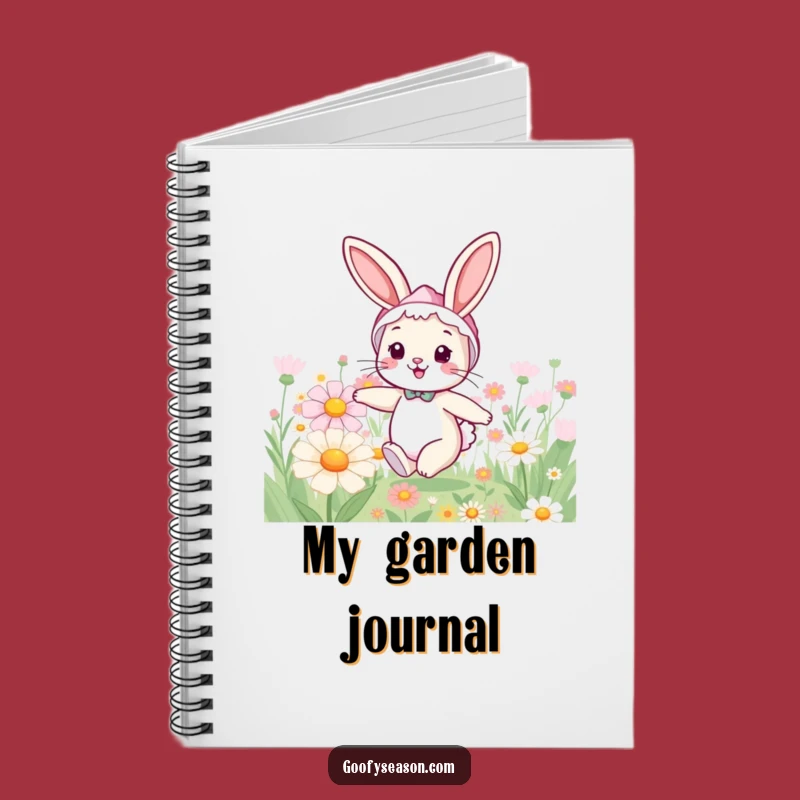 Funny Bunny Spring Notebook - Creative Gift for Nature Lovers