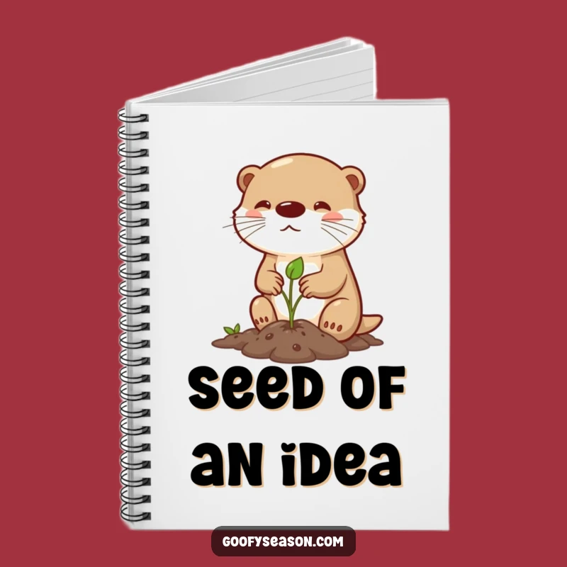 Funny Otter Spring Planting Notebook: Determined Gardener Journal, Gift