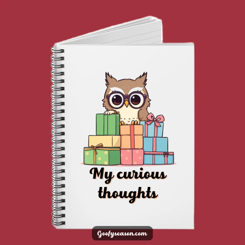 Funny Owl Spectacles Notebook: Curious Journal for Ideas and Observations
