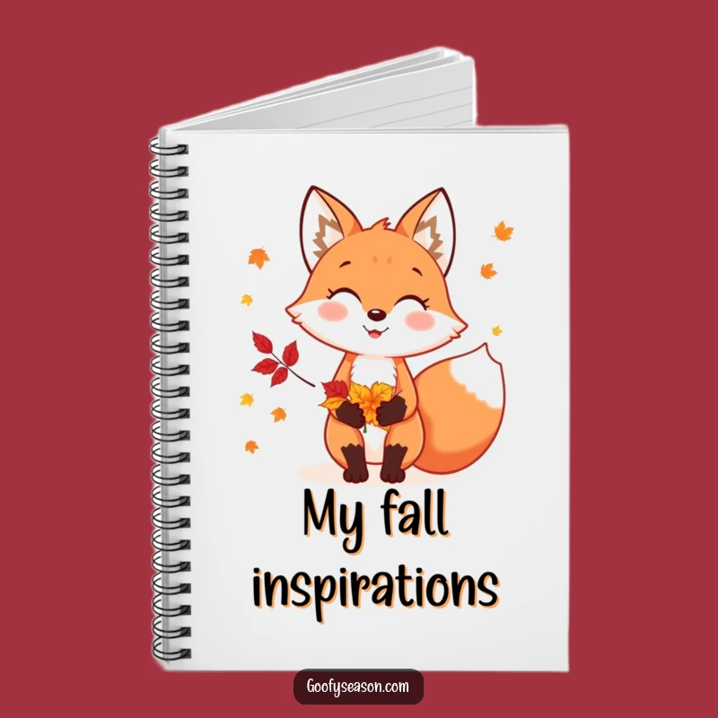 Funny Fox Autumn Leaves Notebook: Capture Your Thoughts with Fall Flair
