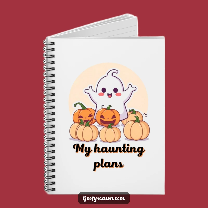 Funny Halloween Ghost Notebook: Playful Pumpkin Surprise Journal Gift