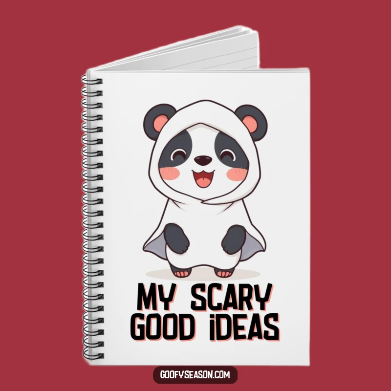 Funny Panda Ghost Halloween Notebook: Jot Down Spooky Ideas