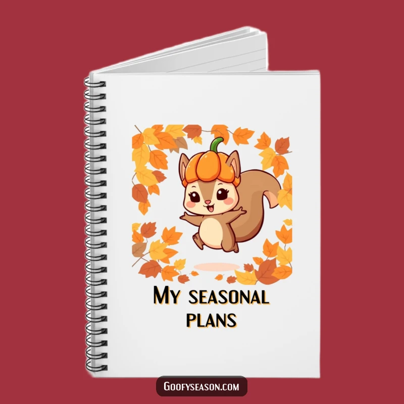Funny Squirrel Notebook: Playful Autumn Jumper Journal for Notes