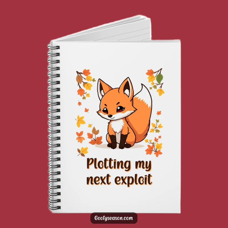 Funny Fox Notebook: Capture Ideas with Autumn Energy, Perfect Gift!