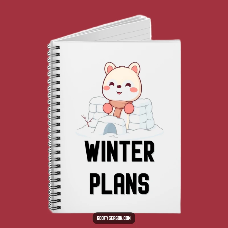 Funny Snow Fort Builder Animal Journal - Perfect for Winter Notes Gift