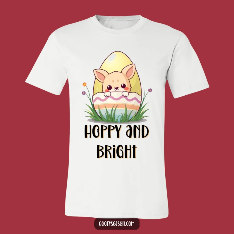 Funny Kawaii Easter Egg Tee - Adorable Animal Surprise, Great Funny Gift for Spring