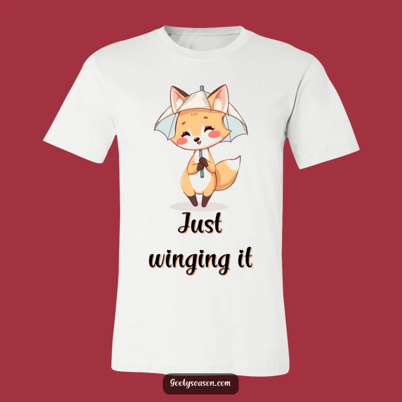 Funny Fox T-Shirt: Cheerful Rain Dancer Tee, Adorable & Humorous Gift
