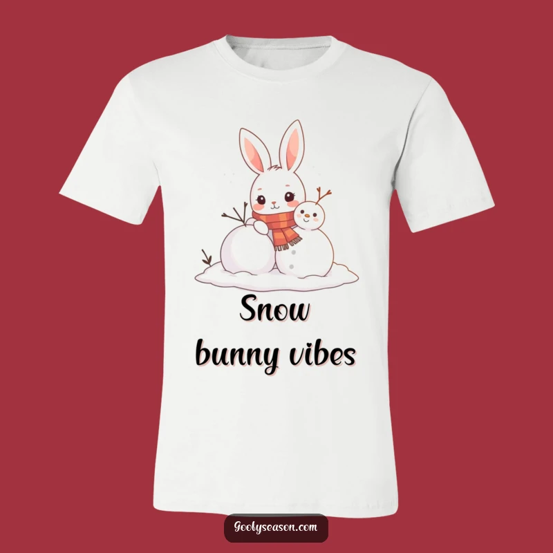 Funny Bunny Snowman Tee - Cute Winter Animal Shirt, Ideal Funny Gift