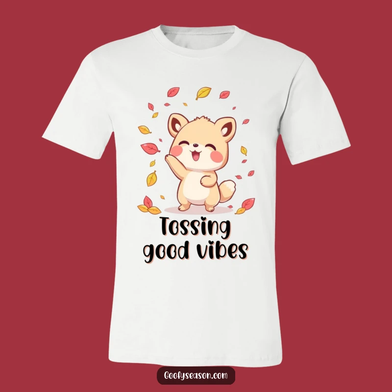 Funny Kawaii Autumn Animal T-Shirt: Wear the Joy of Fall with Hilarious Style