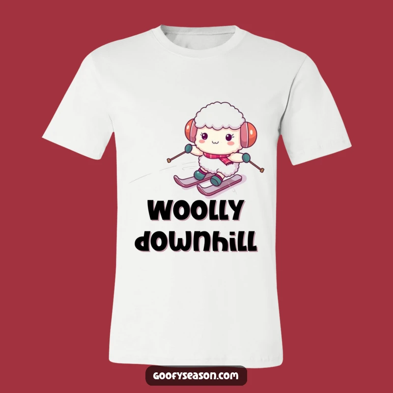Funny Sheep Skiing T-Shirt: Hilarious Winter Apparel for Snow Lovers