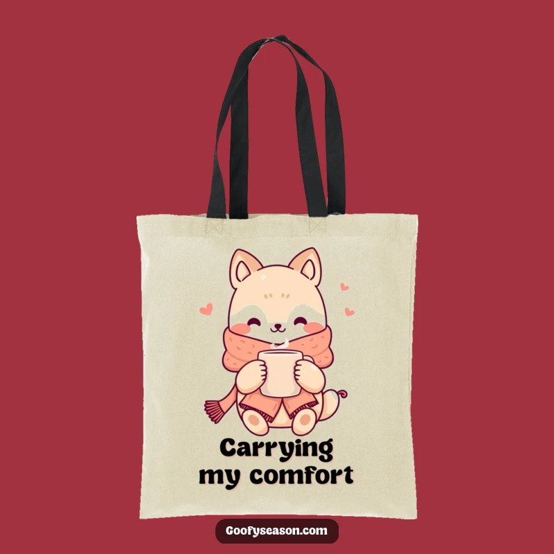 Funny Kawaii Cozy Animal Tote Bag: Carry Your Comfort Essentials with Humor