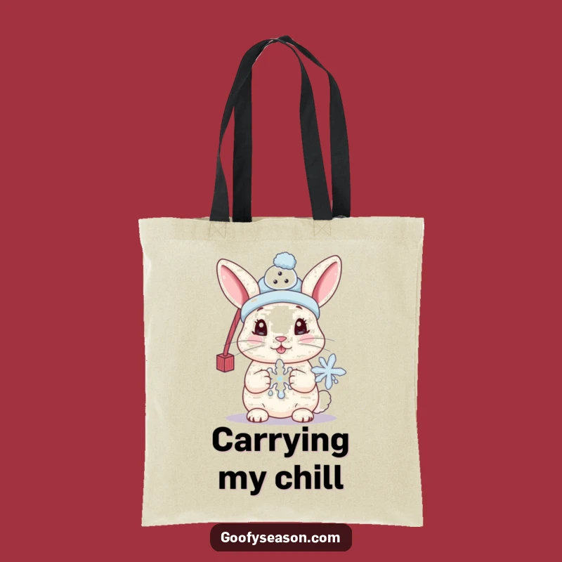 Funny Bunny Tote Bag, Winter Essentials Haul, Cute Accessory Gift